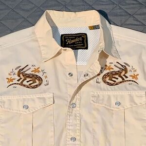 Howler Brothers GAUCHO SNAPSHIRT LAZY GATORS Men’s Small
